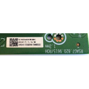 MAIN PARA TV HISENSE (ANDROID) 4K SMART TV/ NUMERO DE PARTE 261425 / RSAG7.820.9615/ROH / HU55A6800FUW / PANEL JHD550X3U81-TA / DISPLAY ST5461D13-2 VER.2.2 / MODELO 55H8G